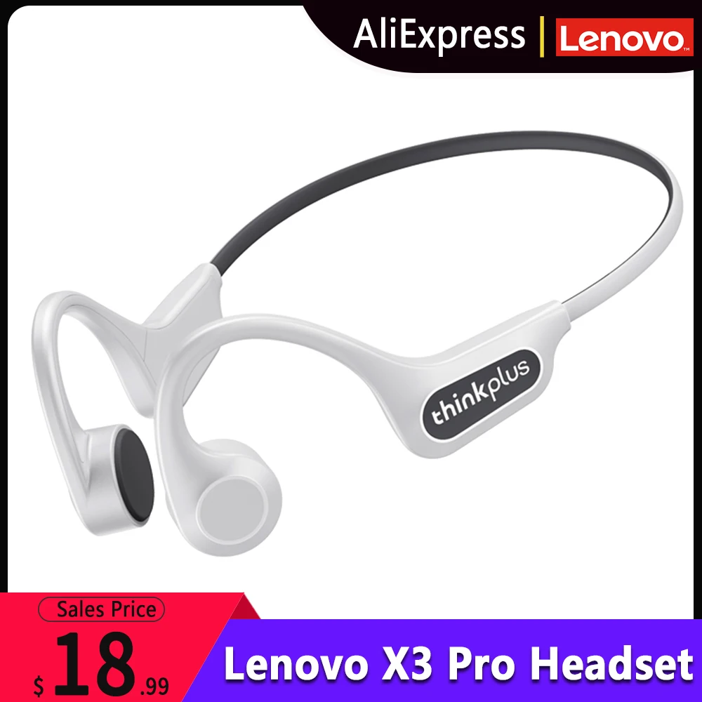 Original Lenovo X3 Pro de la Conducción Ósea de los Auriculares Bluetooth 5.3 Auriculares Inalámbricos Impermeable del Oído-gancho de Deportivos Ligeros Auriculares