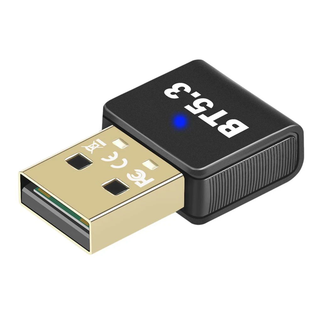 USB portátil Compatible con Bluetooth 5.3 el Controlador de Adaptador de Libre Receptor de Audio Bluetooth Mini-Receptor Compatible para Ordenador de Escritorio
