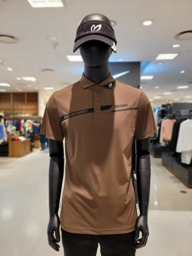 camisa de golf de Golf de manga corta 2023New Superiores de los hombres de Verano de Manga Corta Camisa Casual Transpirable
