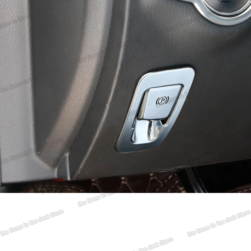 la fibra de carbono abs coche freno de mano Electrónico marco de adornos para mercedes benz w205 2015 2016 2017 2018 2019 2020 2021 c200 c300 c350