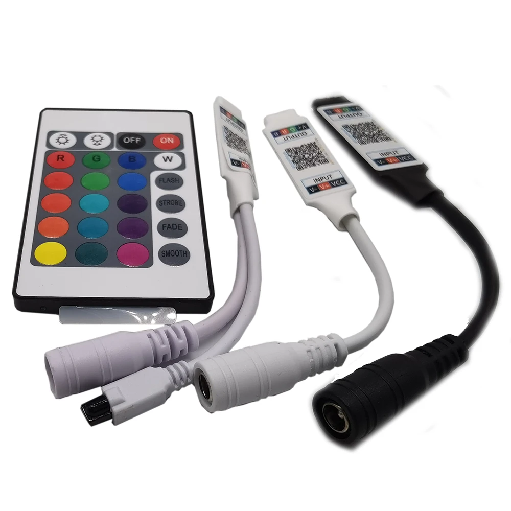 Controlador de Led LED de Bluetooth-compatible RGB Controler Luces LED Controlador mini Regulador Para DC5V 12V 24V RGB 3528 5050 LLEVÓ la Tira