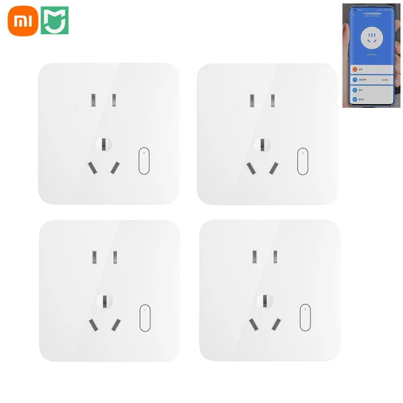 Xiaomi Mijia Inteligente de Enchufe de Pared de Corriente de la Pared de la Pared el Interruptor de Bluetooth de Malla Inalámbrica de Conexión de Socket de Trabajo Para Mijia Mi Casa de la APLICACIÓN