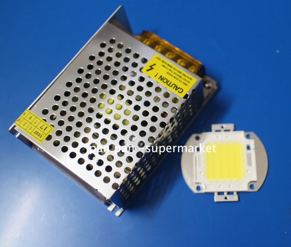 50w 12V Blanco Frío 6000-6500K LED de Alta Potencia con el chip de 12v controlador de led de BRICOLAJE