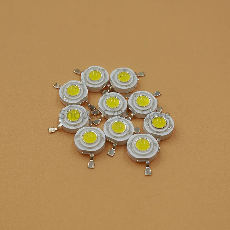 100Pcs/lot 1W 3W de Alta Potencia LED Lámpara de Perlas de 2.2 V-3.6 V chips SMD Diodos LED Bombilla Blanco / Cálido Blanco / Rojo / Verde / Azul
