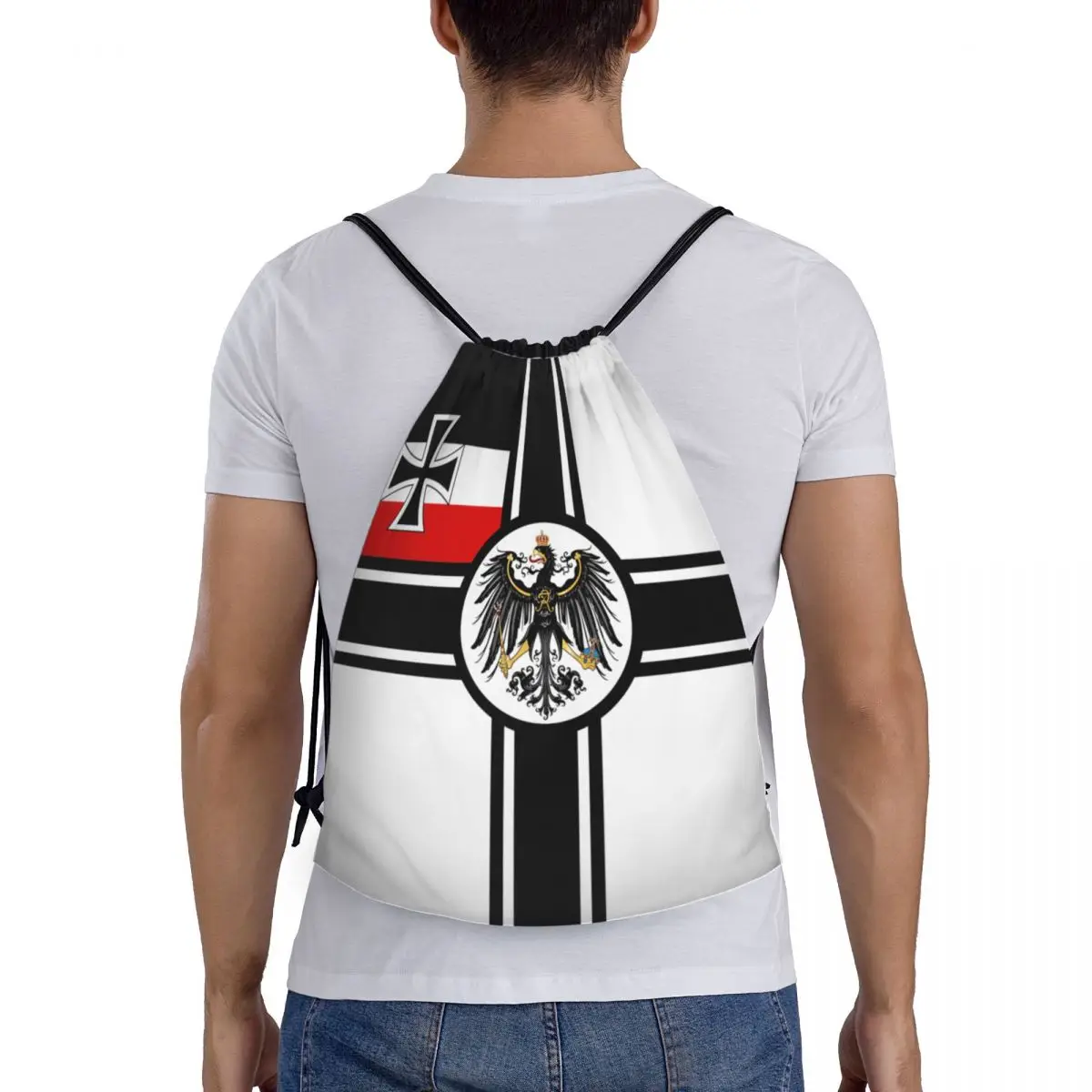 Imperio alemán DK Reich, la Guerra de la Bandera de Cordón Mochila Bolsas Ligero Alemania Patriótica Deportes de Gimnasio Sackpack Sacos para ir de Compras
