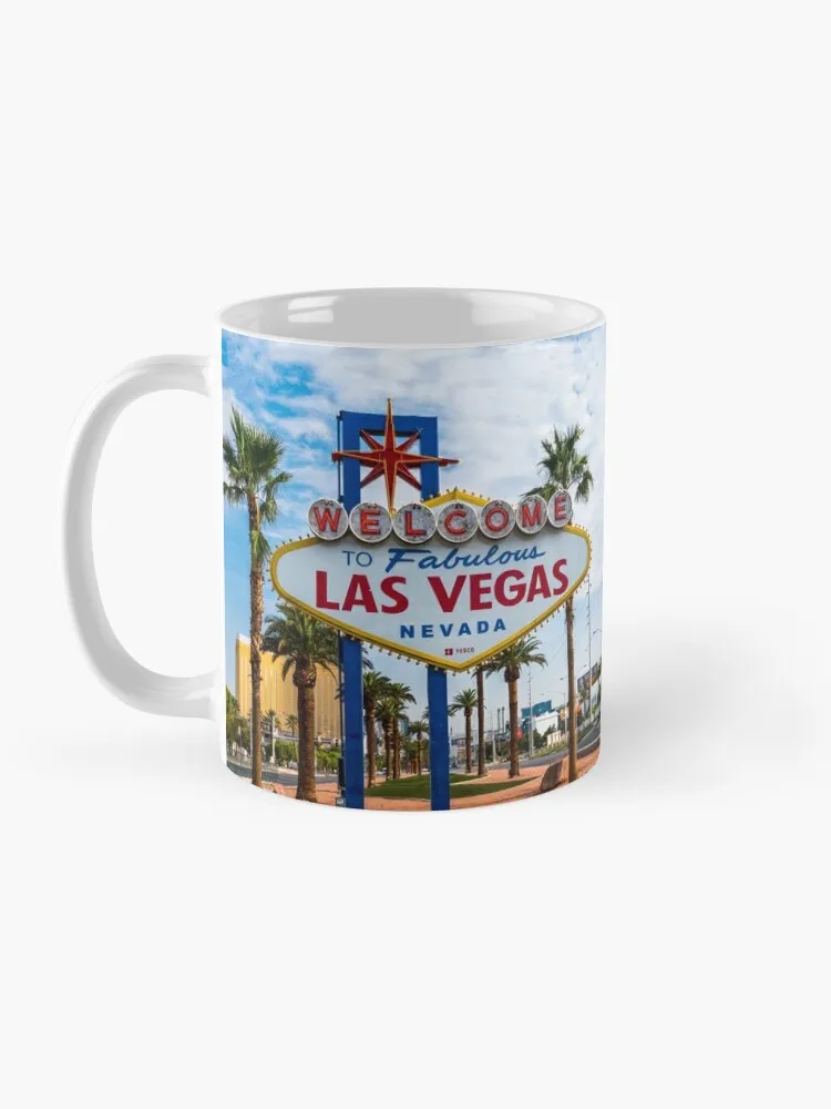 Las Vegas, Nevada - Icónico Bienvenido a la Fabulosa Las Vegas Signo Taza de Café Lindo Taza de Anime Taza de Cerámica Taza Tazas de café Espresso