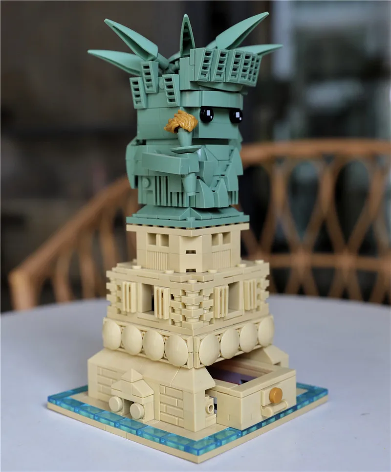 2020 de la Ciudad de Nueva York, Estatua de la Libertad Brickheadz Modelo de Construcción de Bloques, Ladrillos Coleccionables, Juguetes de Niños