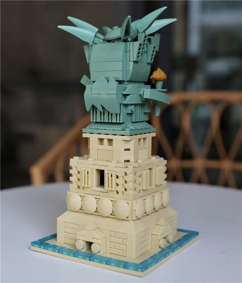 2020 de la Ciudad de Nueva York, Estatua de la Libertad Brickheadz Modelo de Construcción de Bloques, Ladrillos Coleccionables, Juguetes de Niños